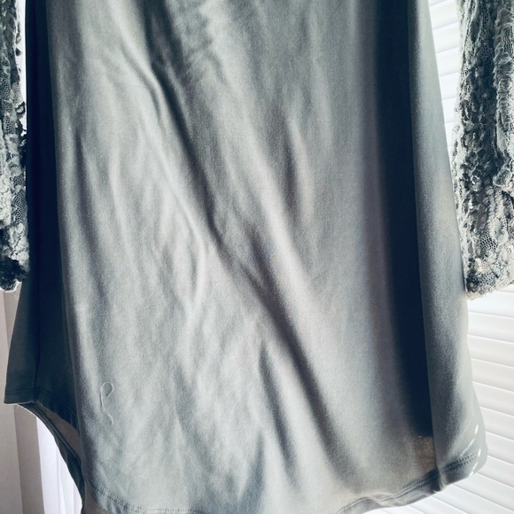 Green Lace Sleeve Tunic/Dress - Picture 5 of 5